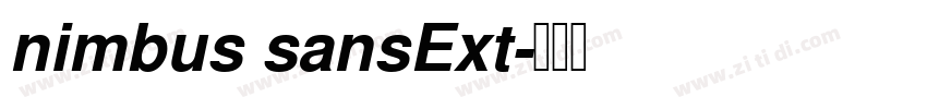 nimbus sansExt字体转换 nimbus sansExt字体转换